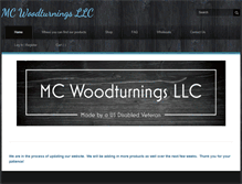 Tablet Screenshot of mcwoodturnings.com